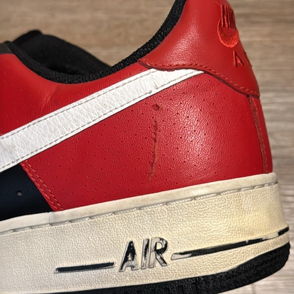 Nike Air Prestige III Low Top Men's Black/Red/White Sneakers Size 12 - Picture 8 of 9